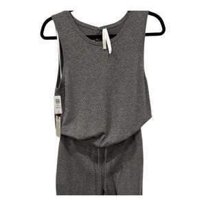 🎉HP🎉The Group Babaton Gray Shange Knit Sleeveless Jumpsuit with Drawstring Waist